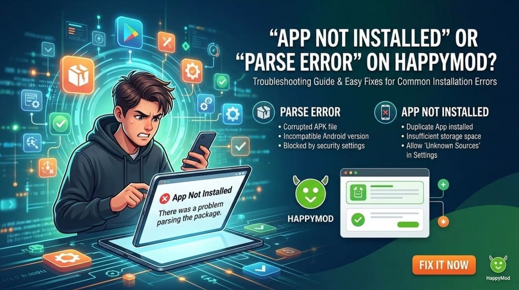 Troubleshooting HappyMod APK installation errors